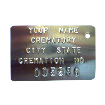 Cremation ID Tags – 101NP