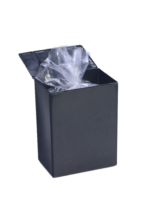 Plastic Temporary Cremains Container Black